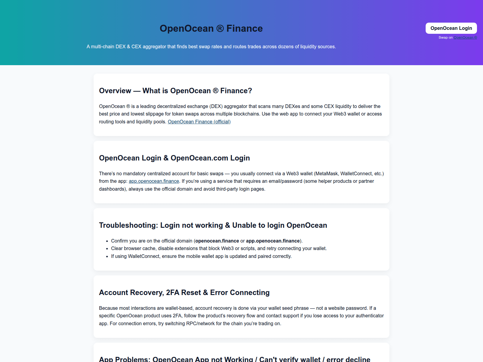 Forensic screenshot of fiinance--en-openoccean.pages.dev
