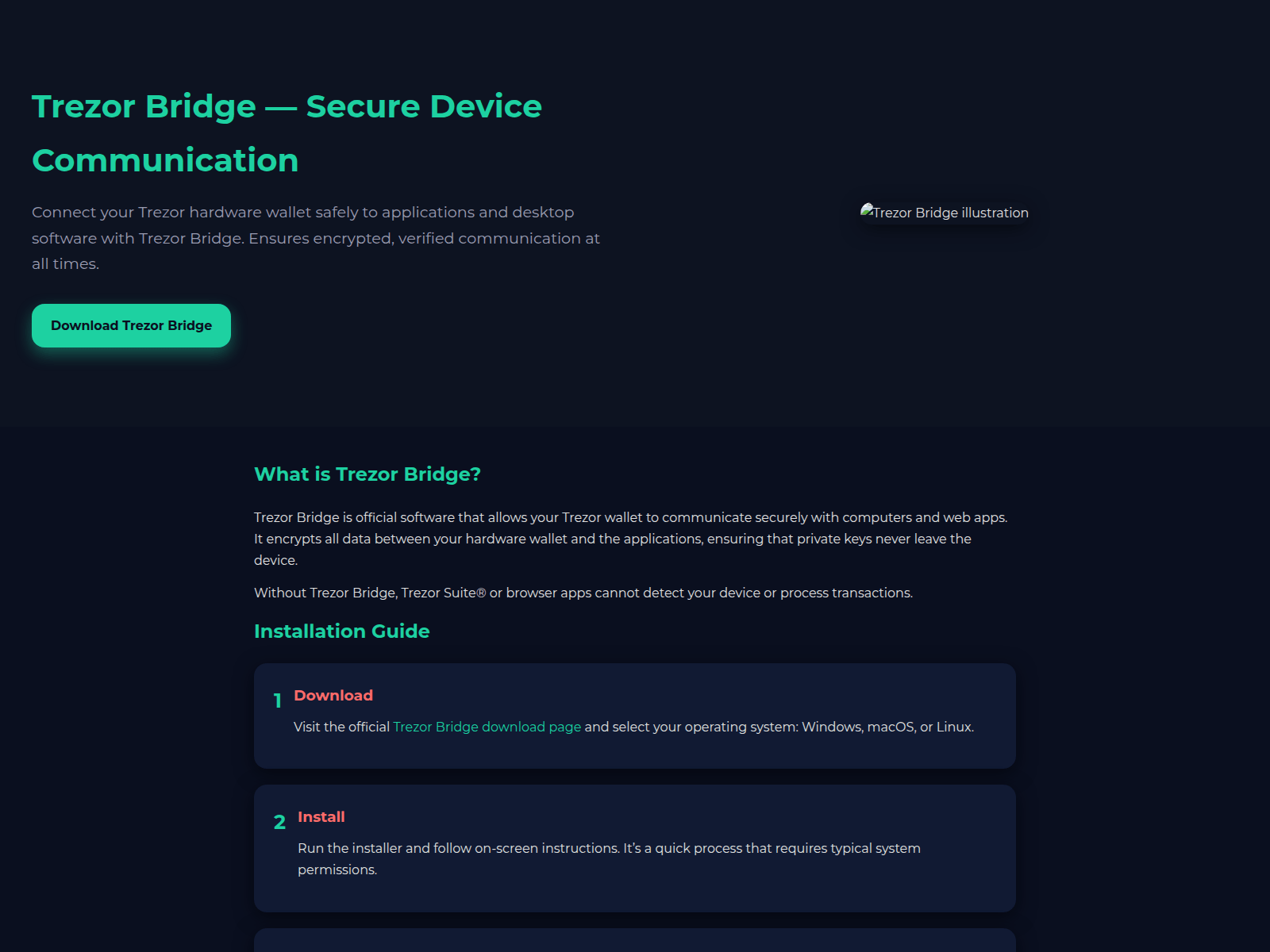 Forensic screenshot of begin-bridge-trzar-io.pages.dev