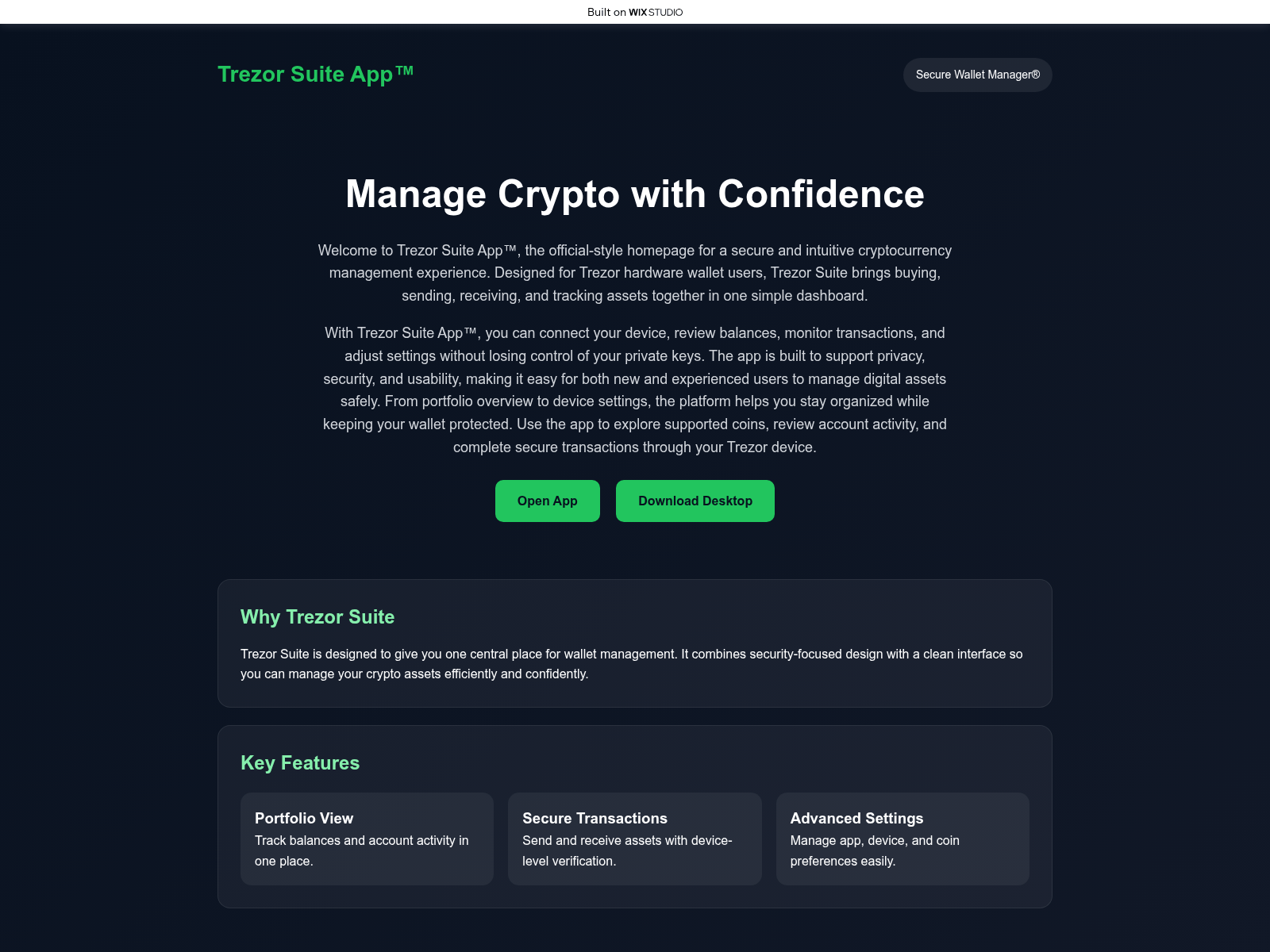 Forensic screenshot of en-trezsuites.wixstudio.com