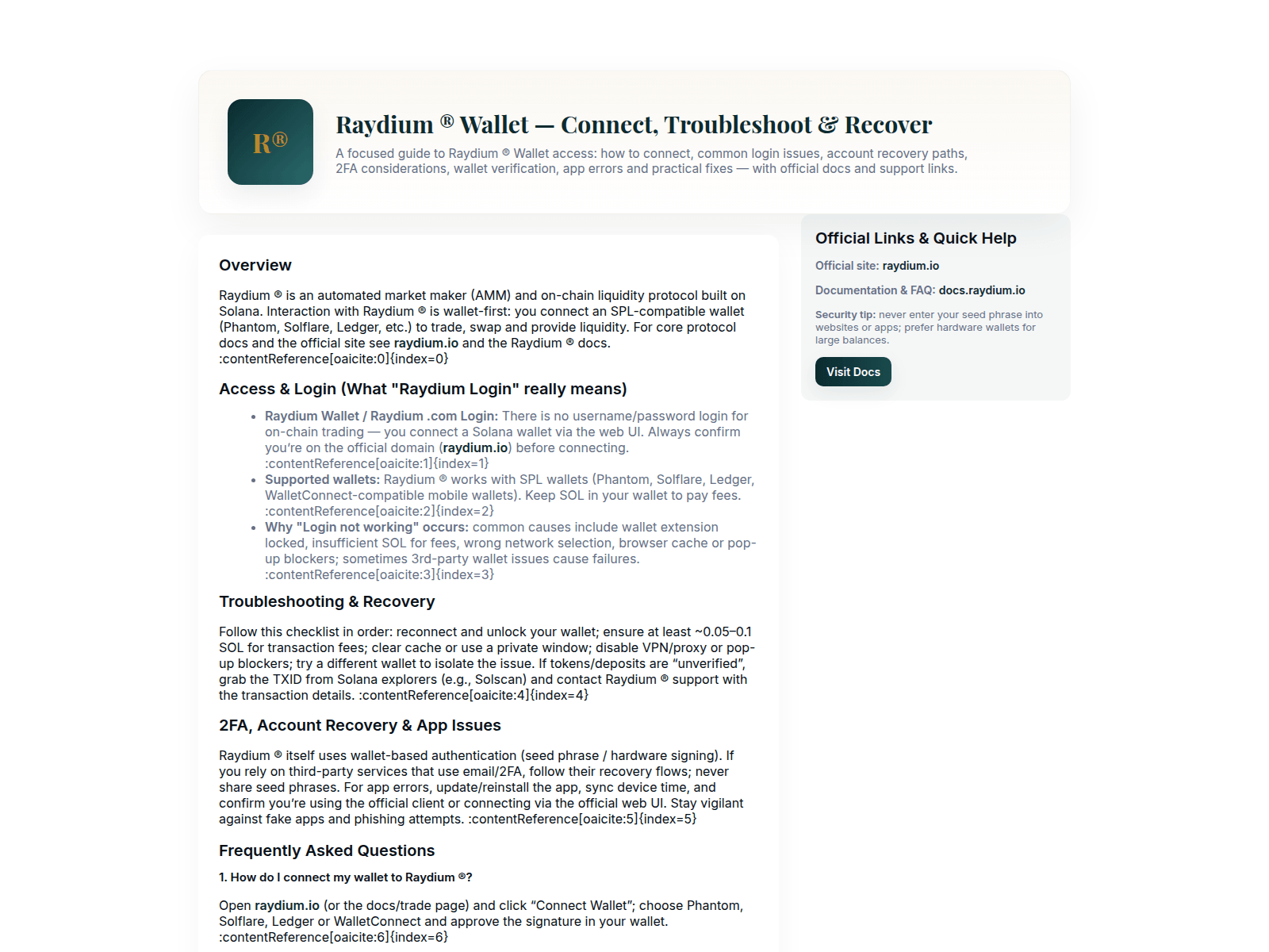 Forensic screenshot of began-wallet-rayiidum.pages.dev