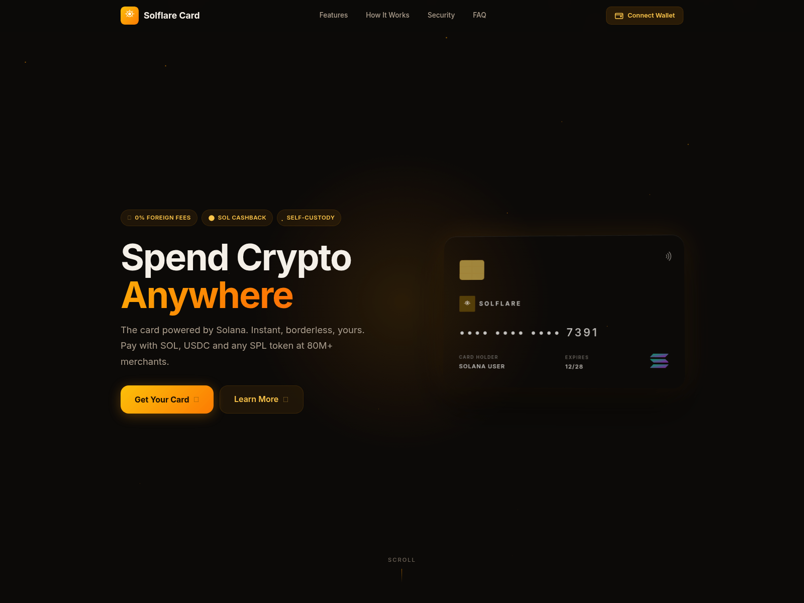 Forensic screenshot of solanacard.cc