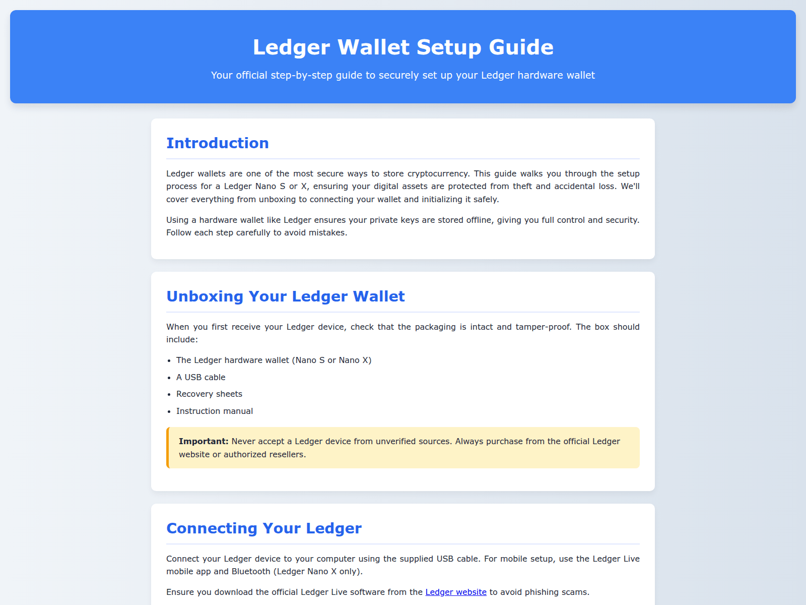 Forensic screenshot of en-ldger-start-guid.pages.dev