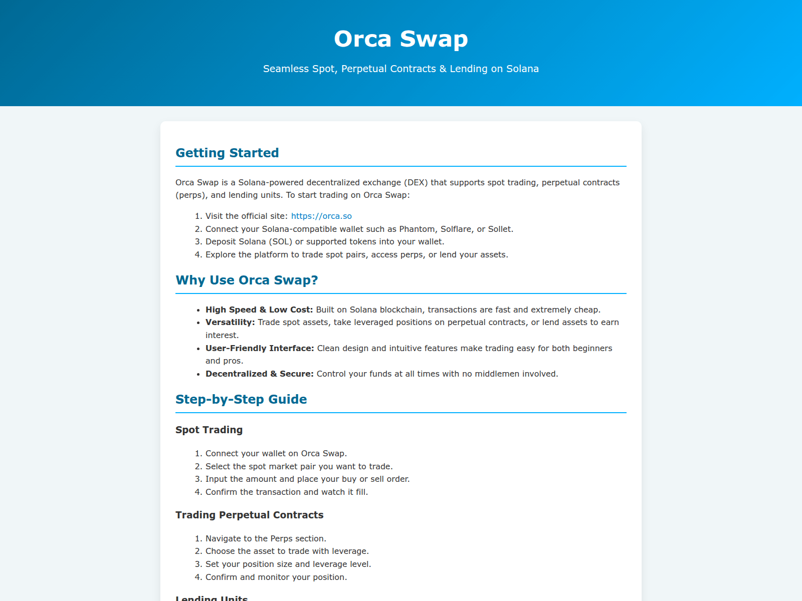 Forensic screenshot of getting-started-orca-swap.pages.dev