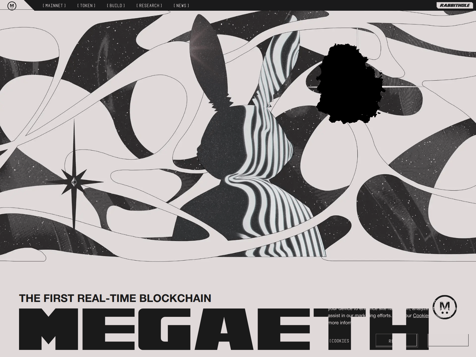 Forensic screenshot of megaeth.to showing the phishing page layout