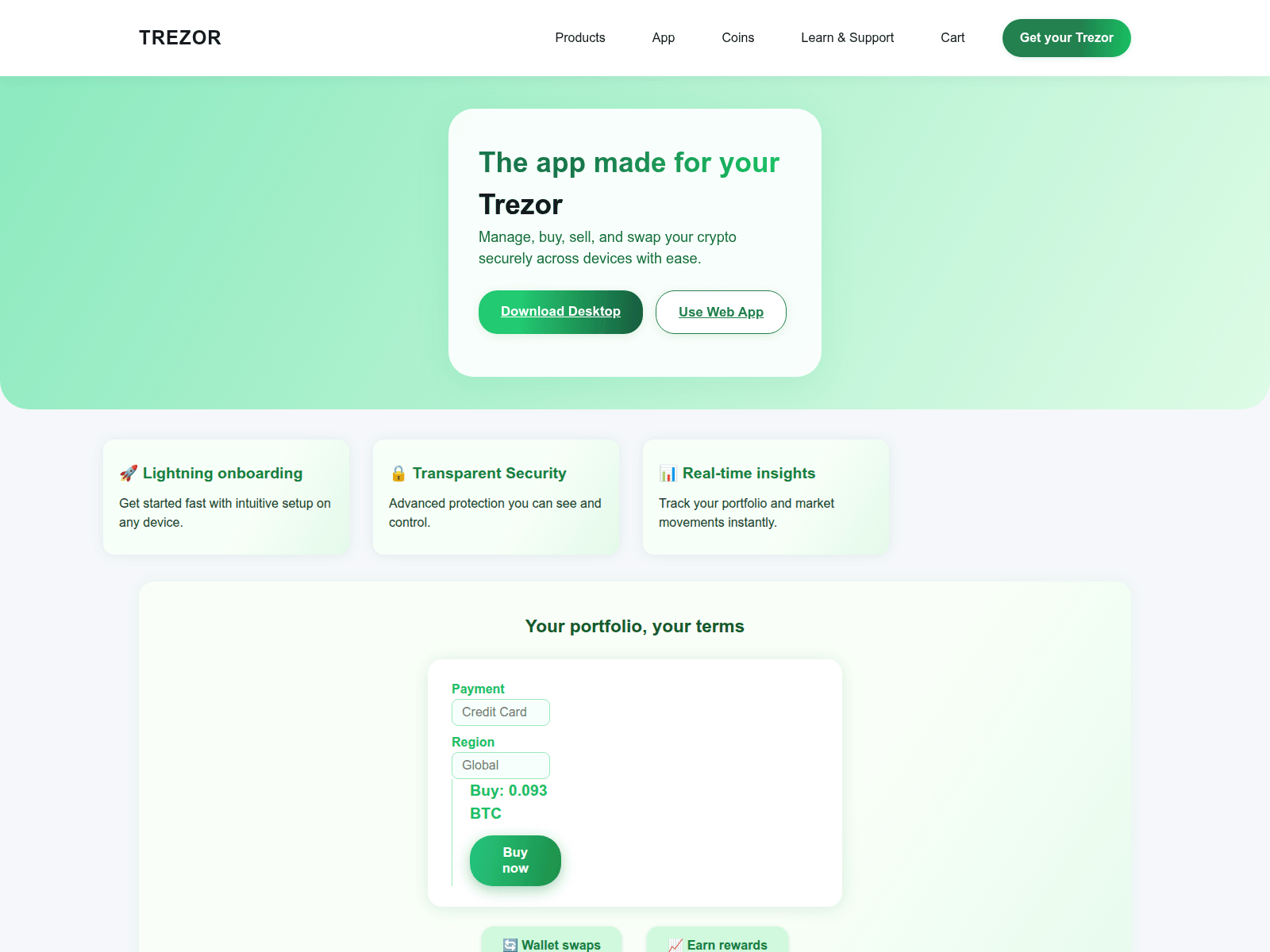 Forensic screenshot of faq-trezr-start.pages.dev