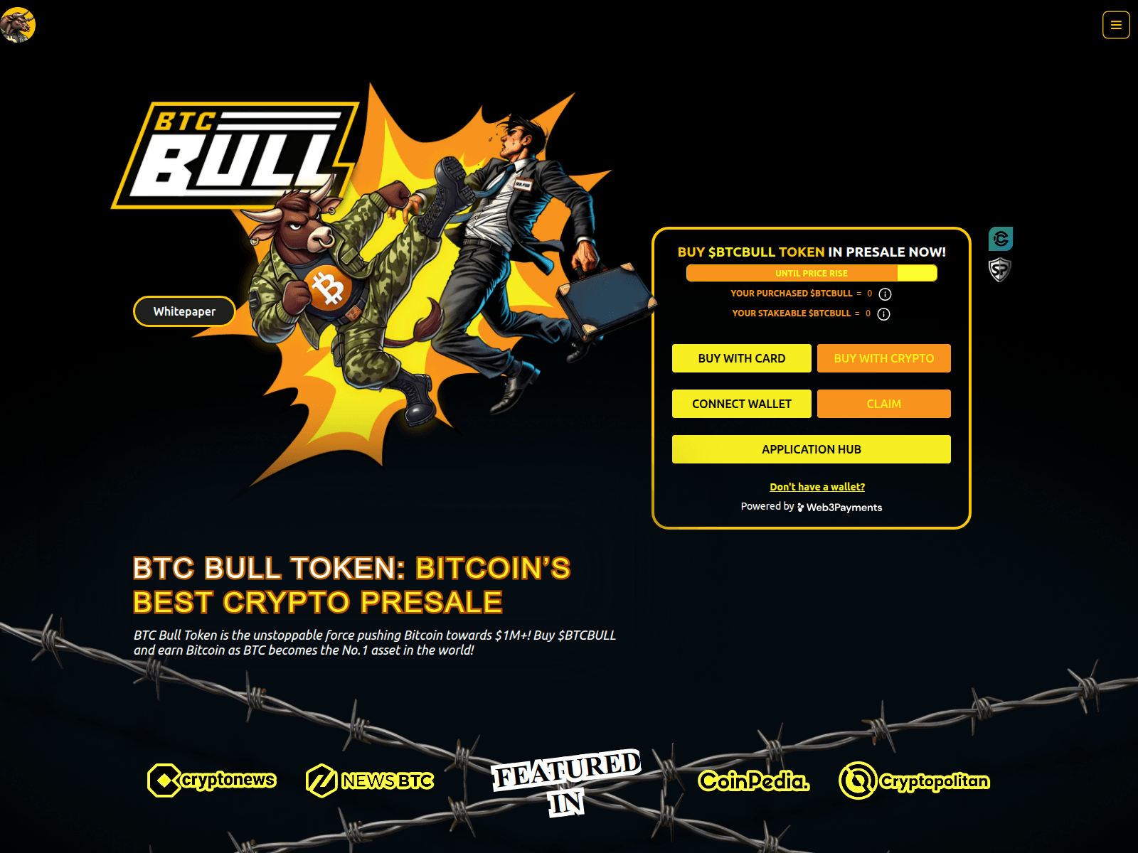 Forensic screenshot of btcbulltoken-claim.pages.dev