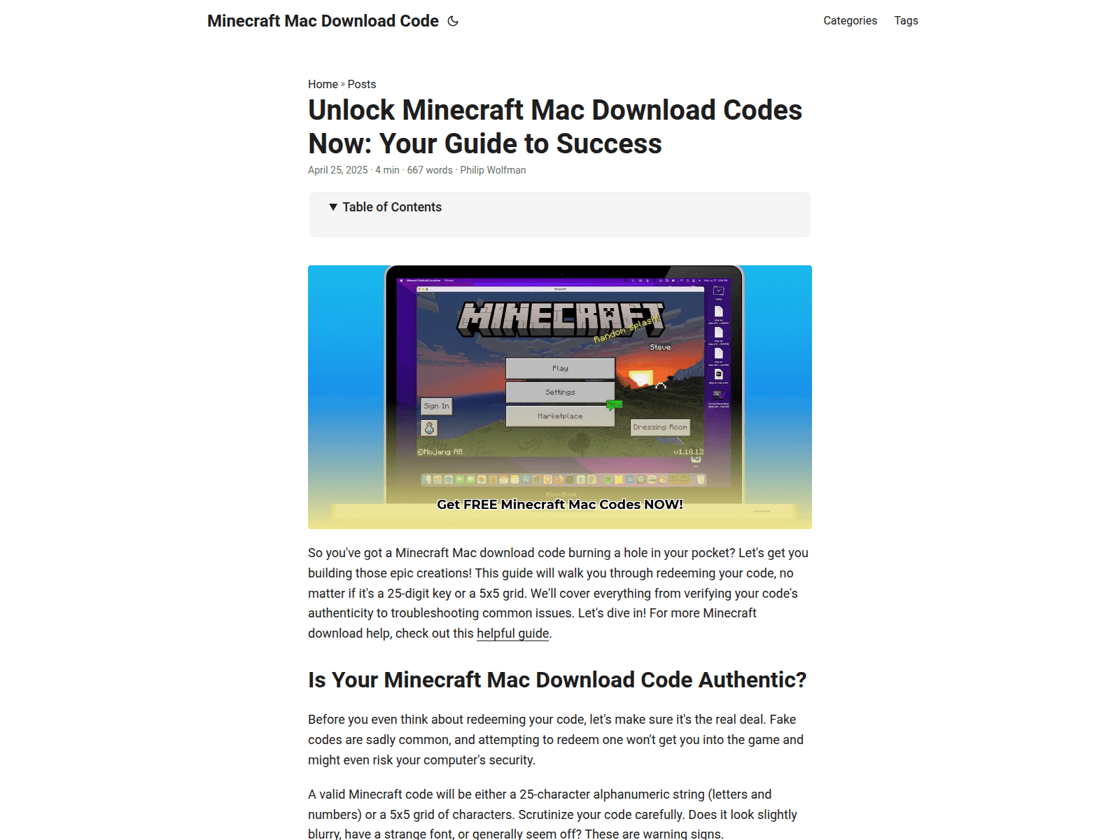 Forensic screenshot of minecraft-mac-download-code.pages.dev