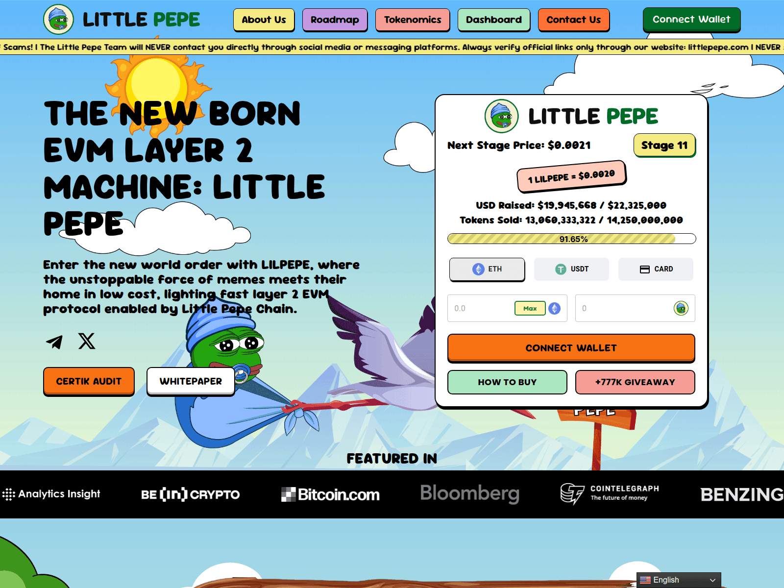 Forensic screenshot of littlepepe-com.pages.dev