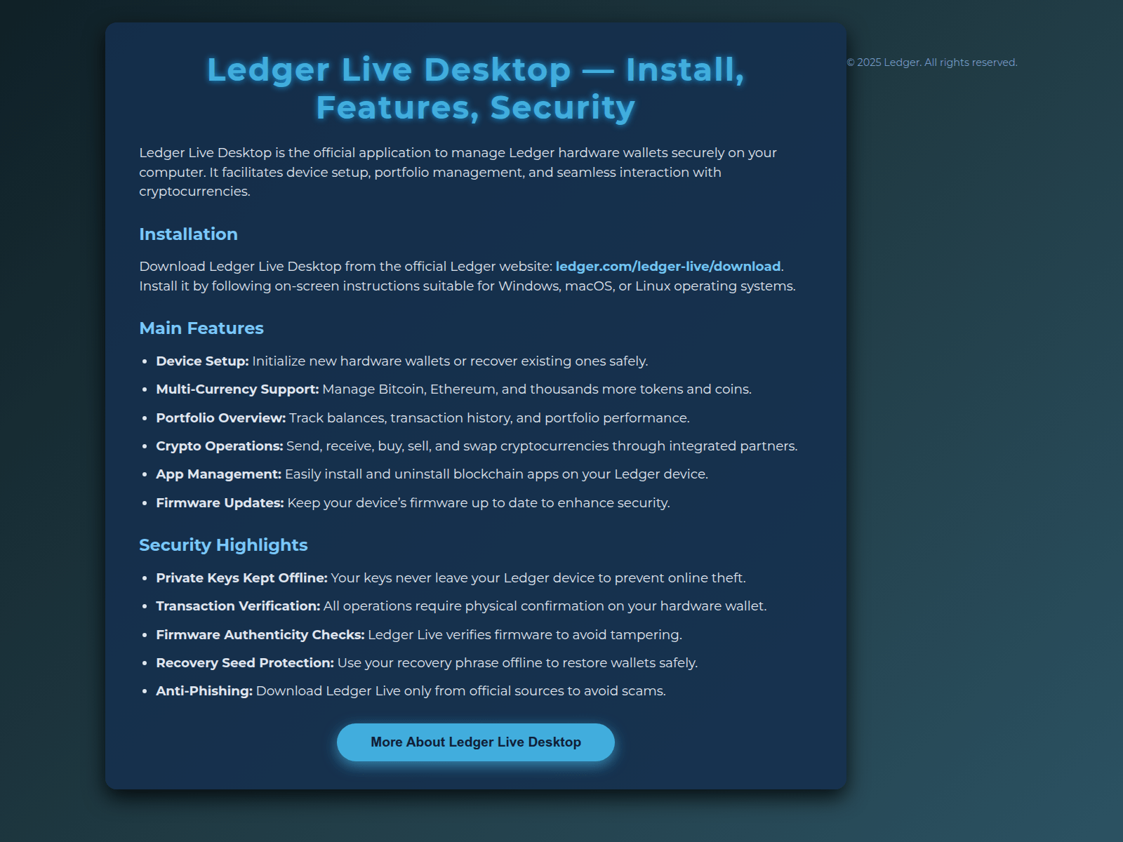 Forensic screenshot of ladger-desktop-faqs.pages.dev