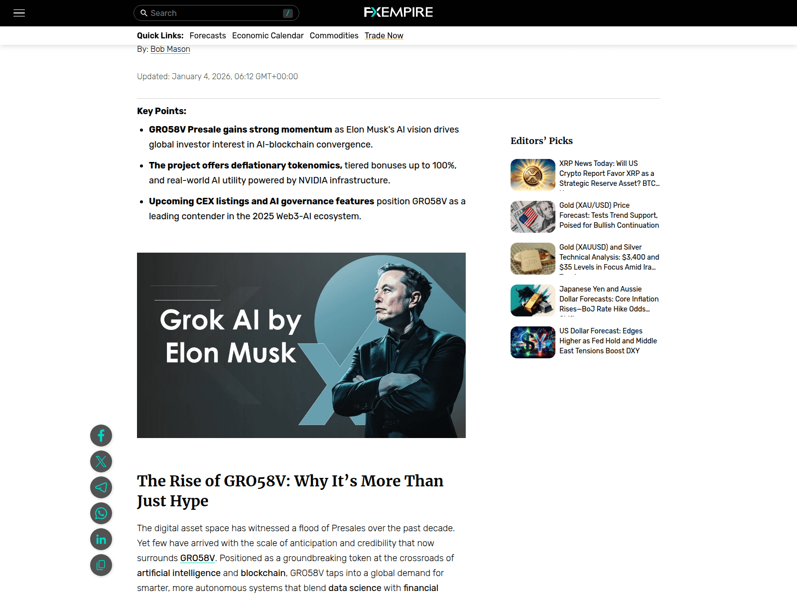 Forensic screenshot of gro58v-fxempire.com showing the phishing page layout
