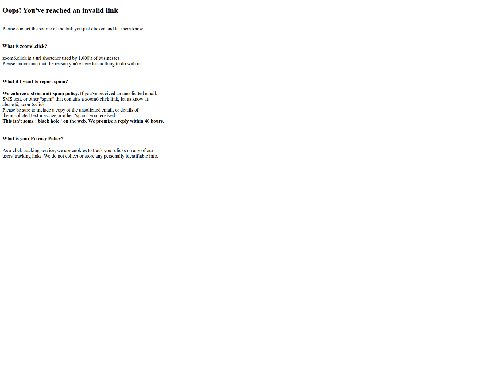 Forensic screenshot of zoom6.click showing the phishing page layout