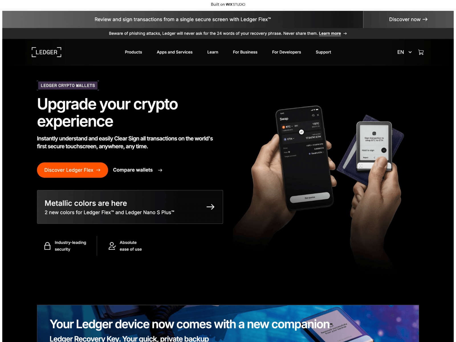 Screenshot of connected-comstart.wixstudio.com
