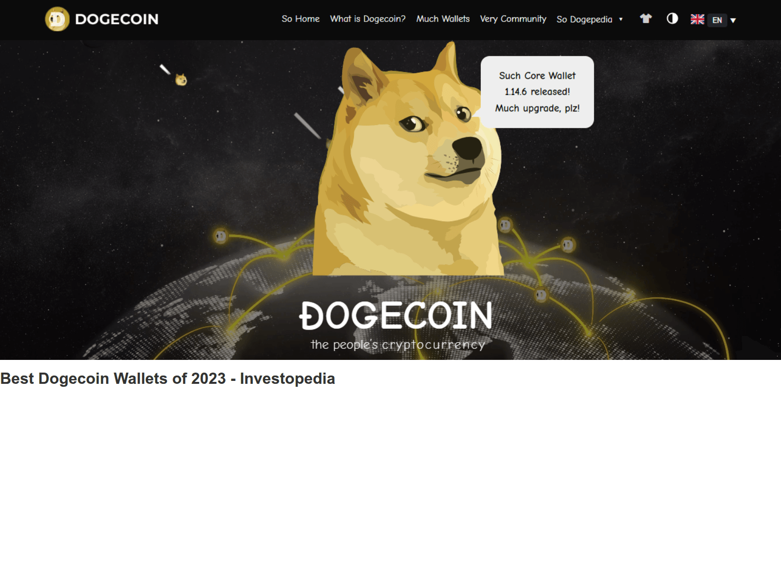 Screenshot of doogecoinwalcit.webflow.io