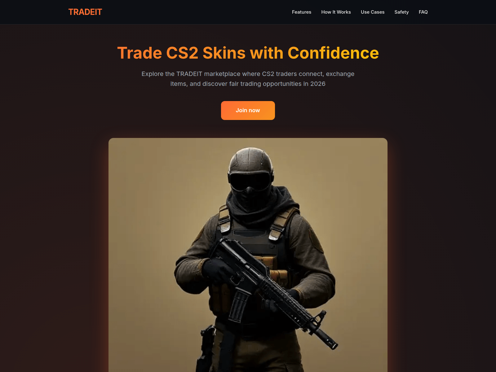Screenshot of tradeit.co.com