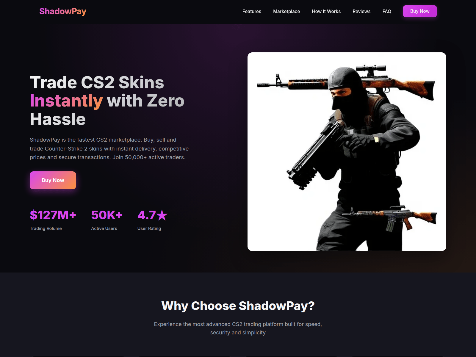 Screenshot of shadowpay.at