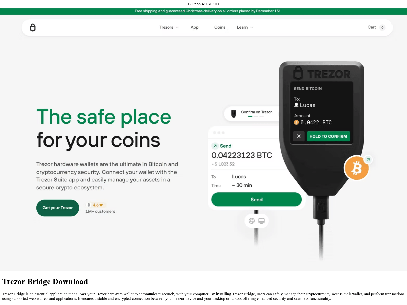 Screenshot von homepage-traser.wixstudio.com