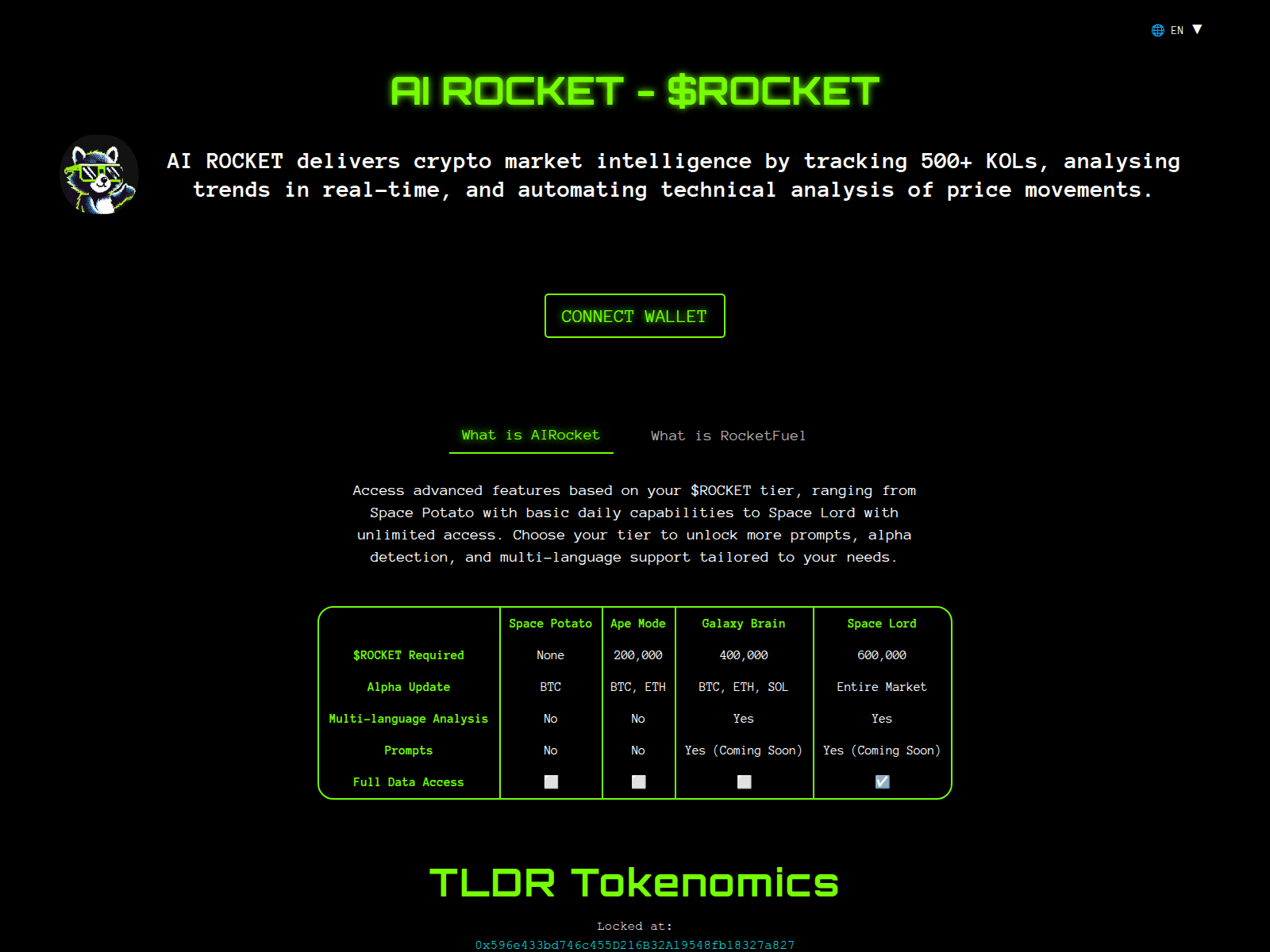 Знімок екрана ai-rocket.tech