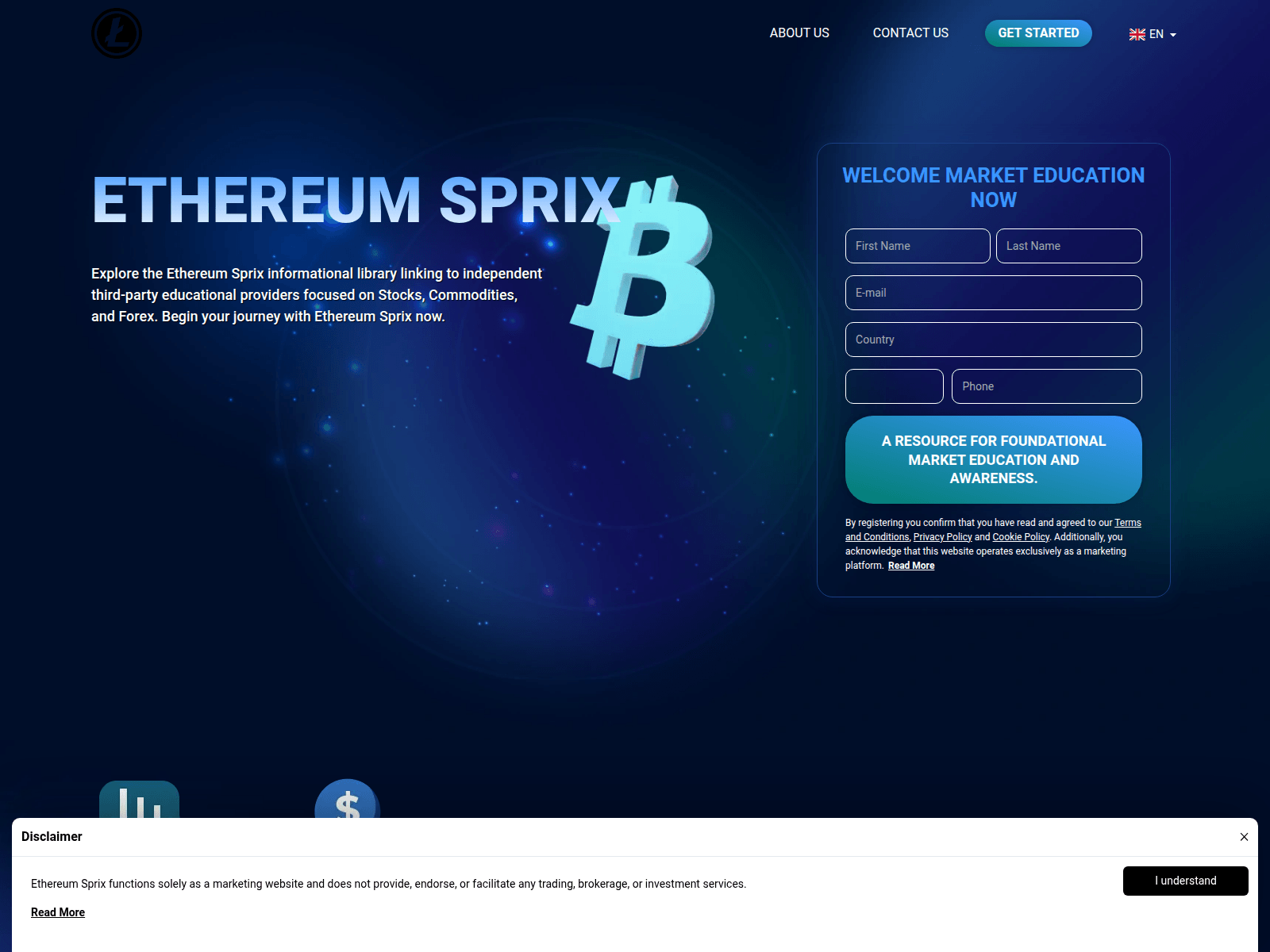 Screenshot of ethereumsprixsystem.com