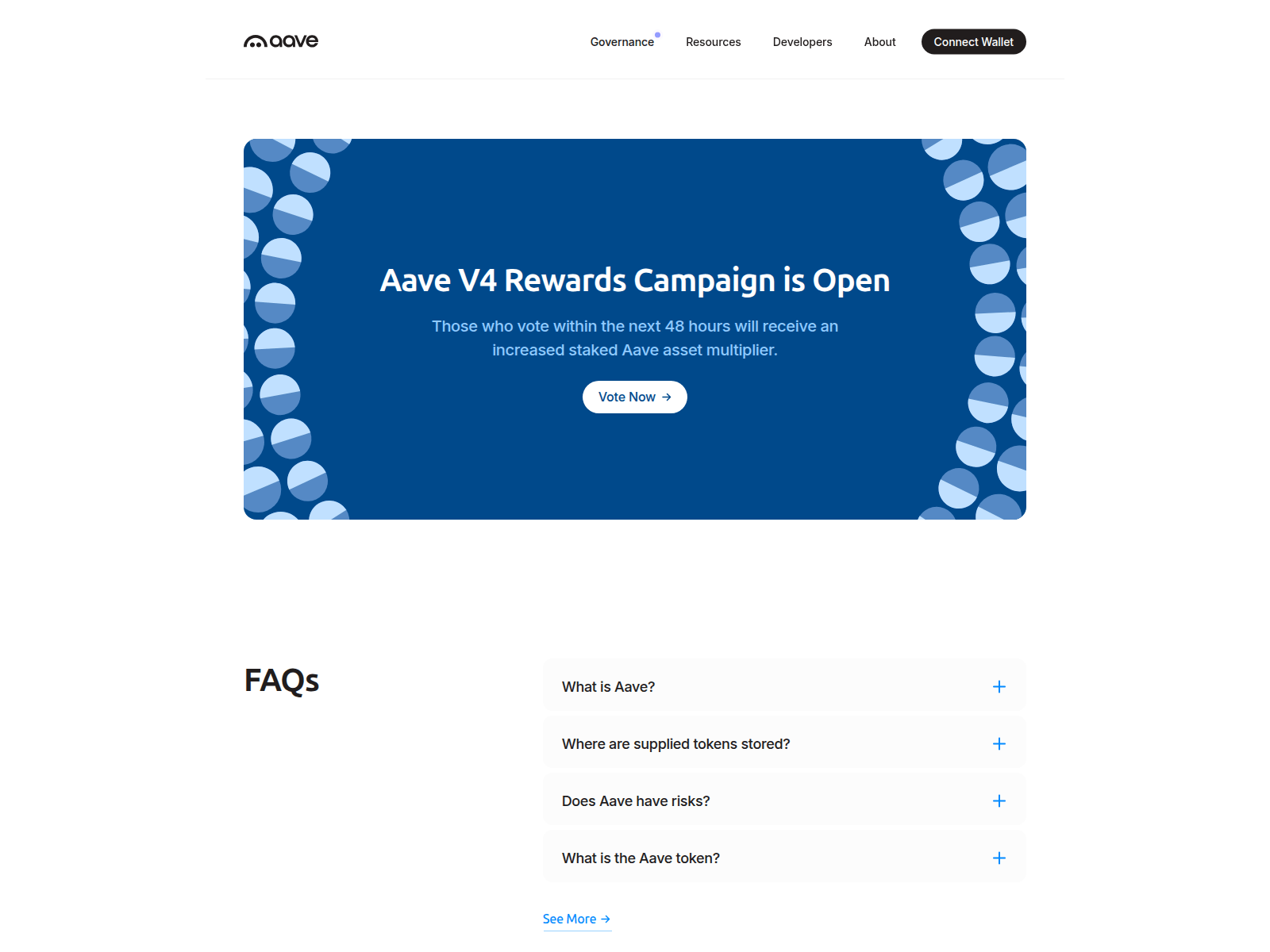 Screenshot von campaign-aave.com