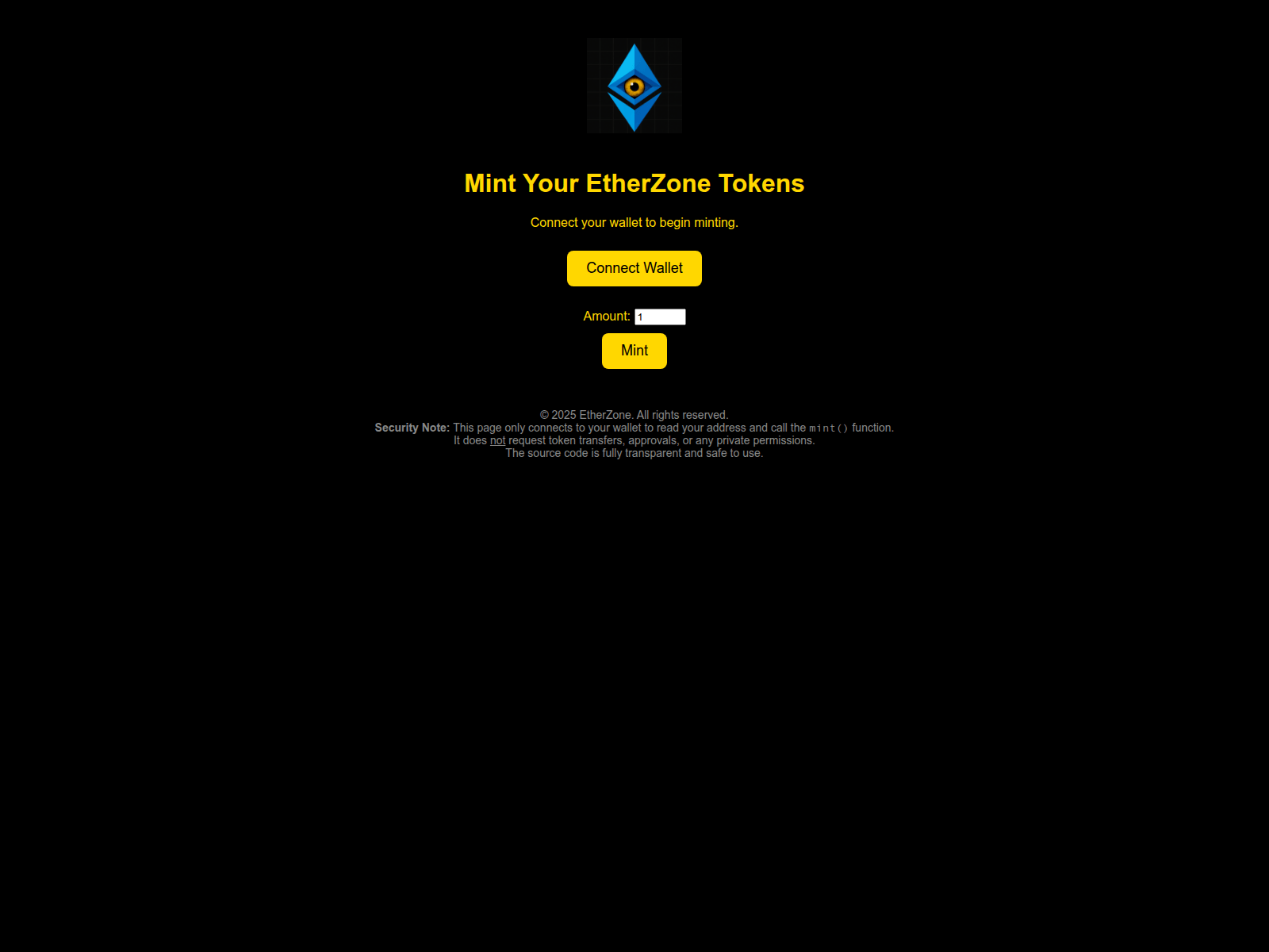 Screenshot of getetherzone.xyz