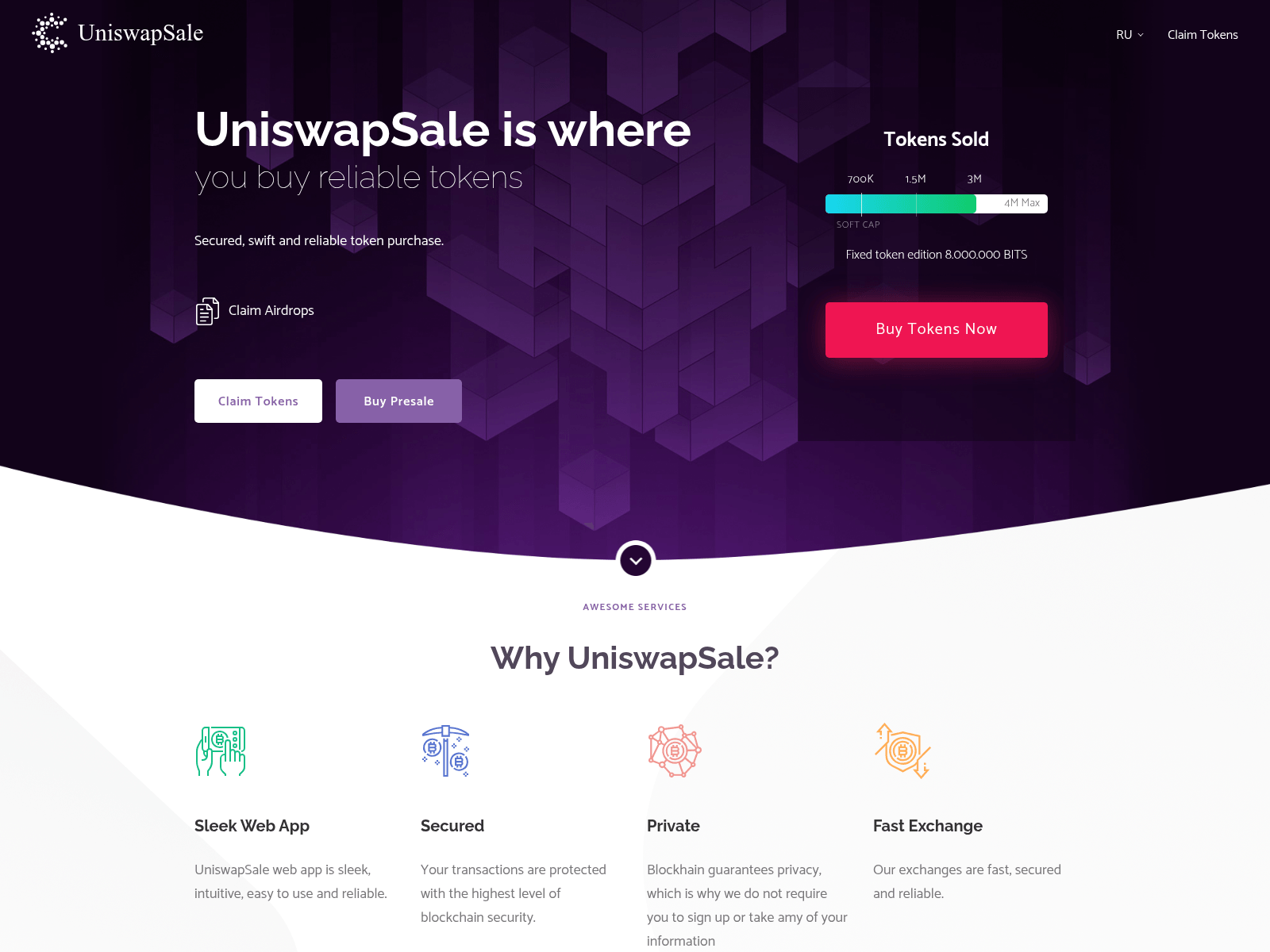 Captura de tela de uniswapsale-io.pages.dev