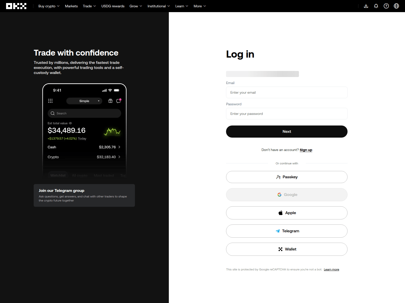 Screenshot of www-okx-login.pro
