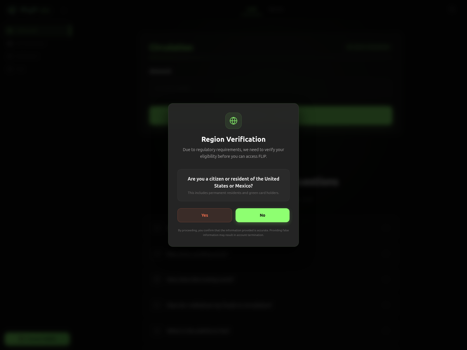 Screenshot of flipusdt.com
