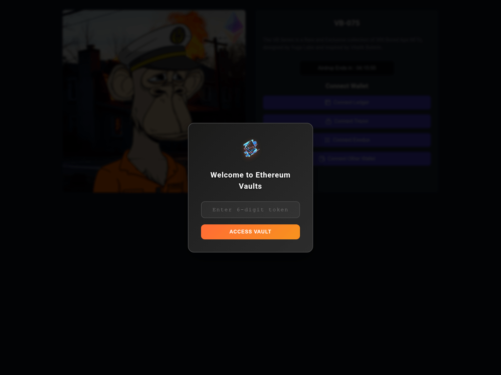 Screenshot of ethereum-vaults.com