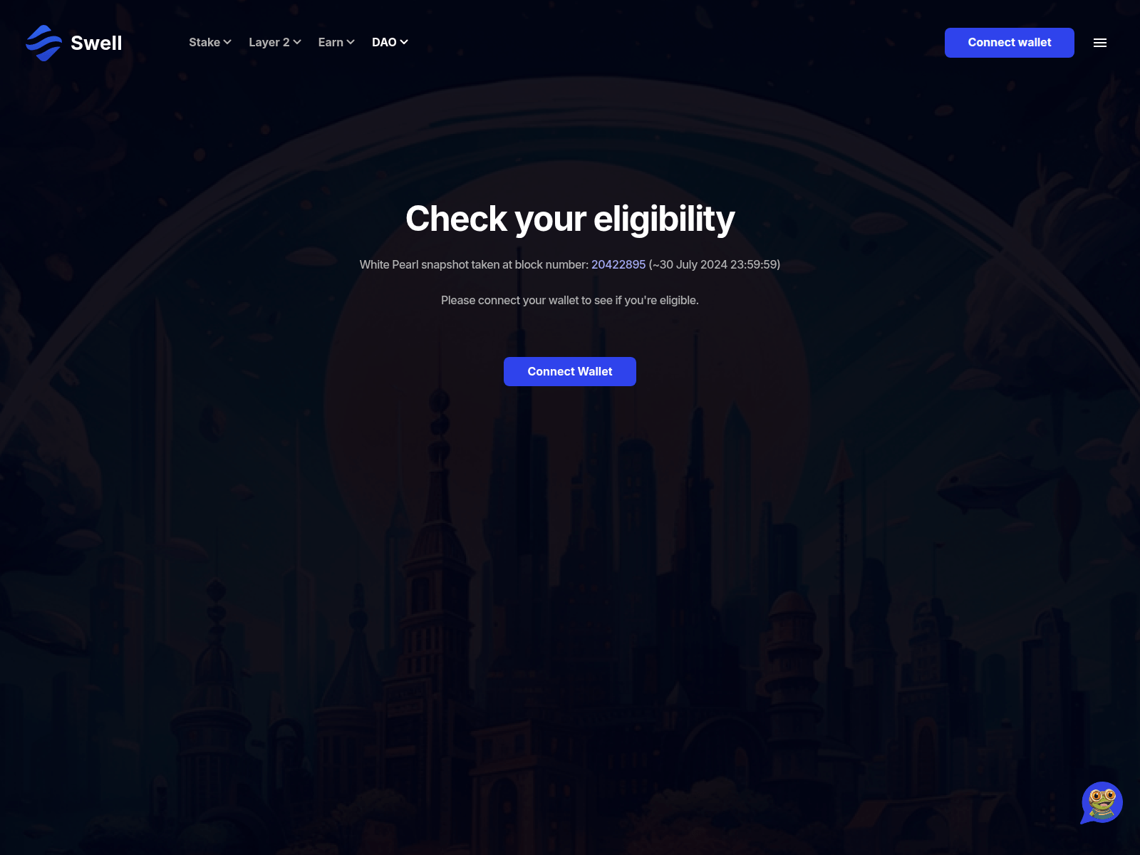 Screenshot of swell-airdrop.pages.dev