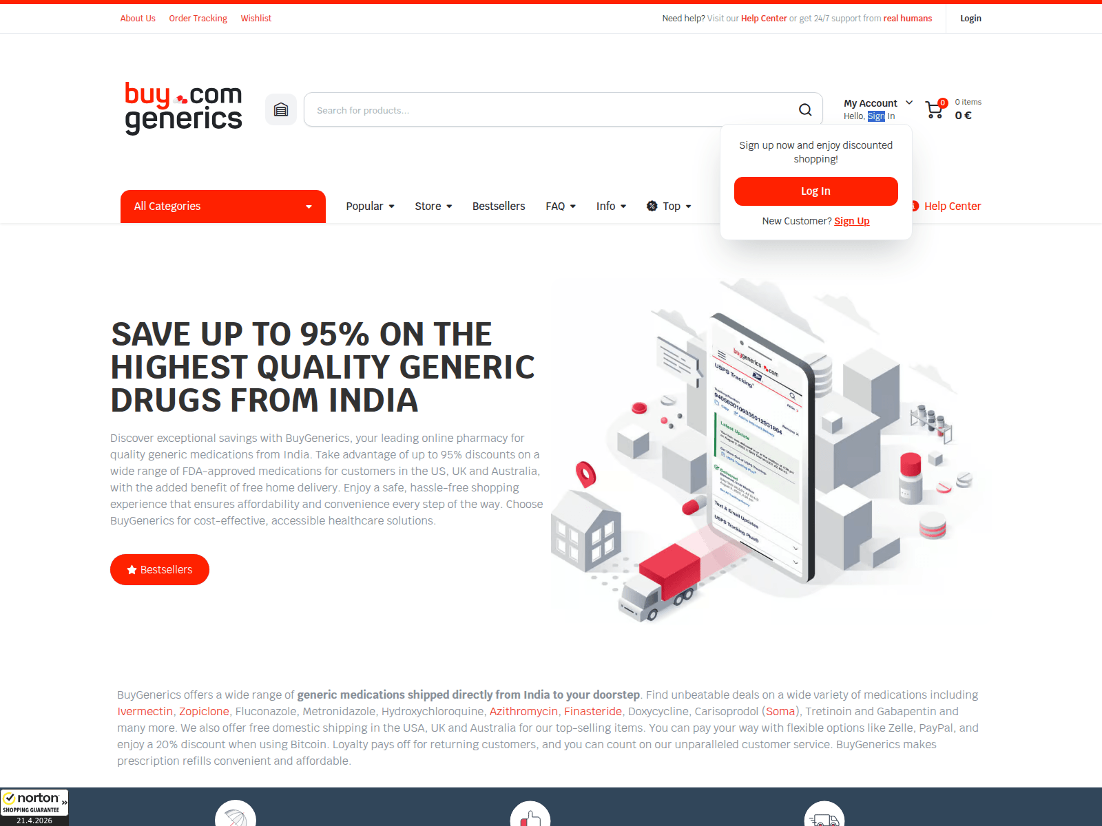 Screenshot of zithromaxpurchaseazithromycin.com
