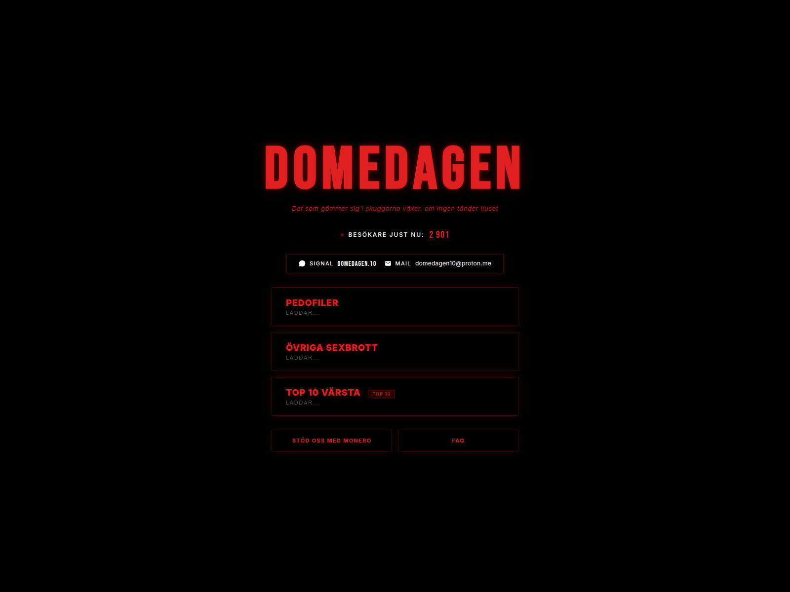 Screenshot von domedagen.net