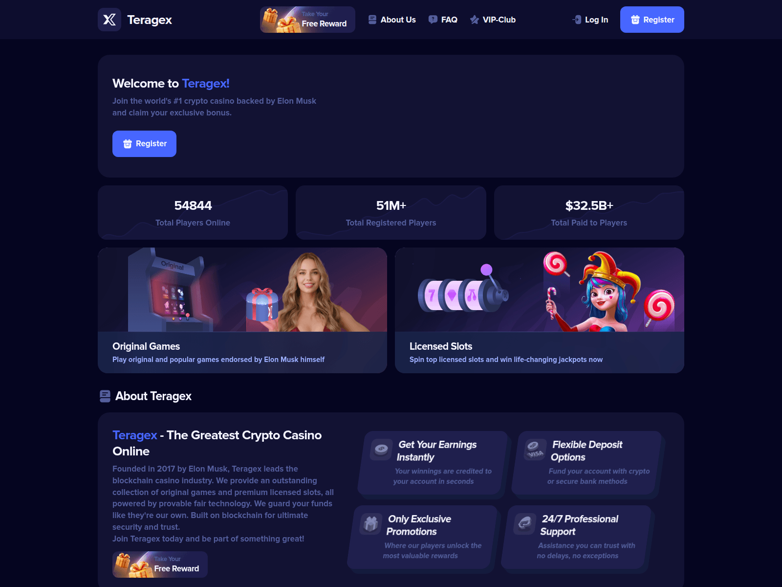 Screenshot of teragex.com