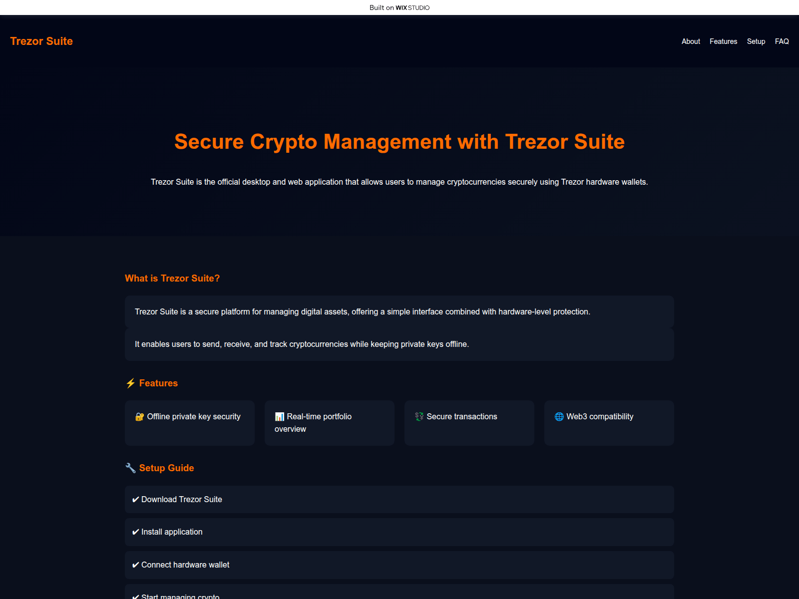 Screenshot of mobile-suites.wixstudio.com