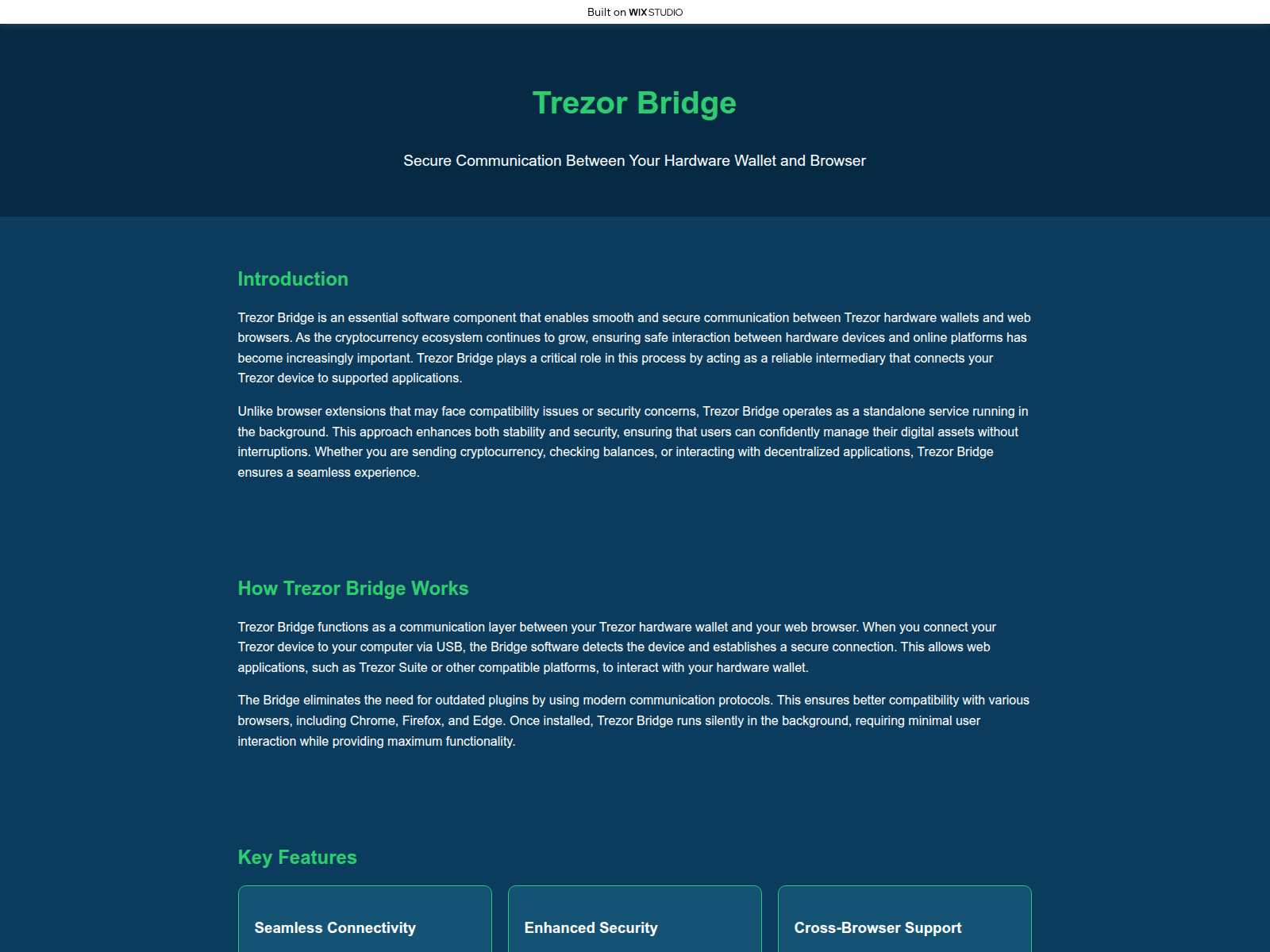 Screenshot of essential-bridge.wixstudio.com