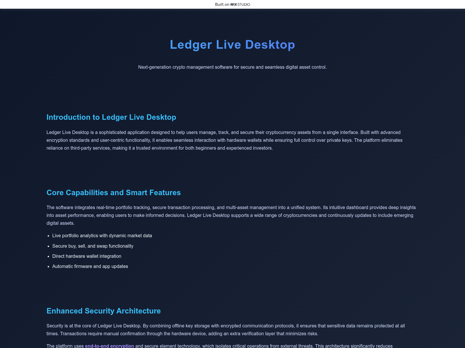 的截图 started-ldgedesktop.wixstudio.com