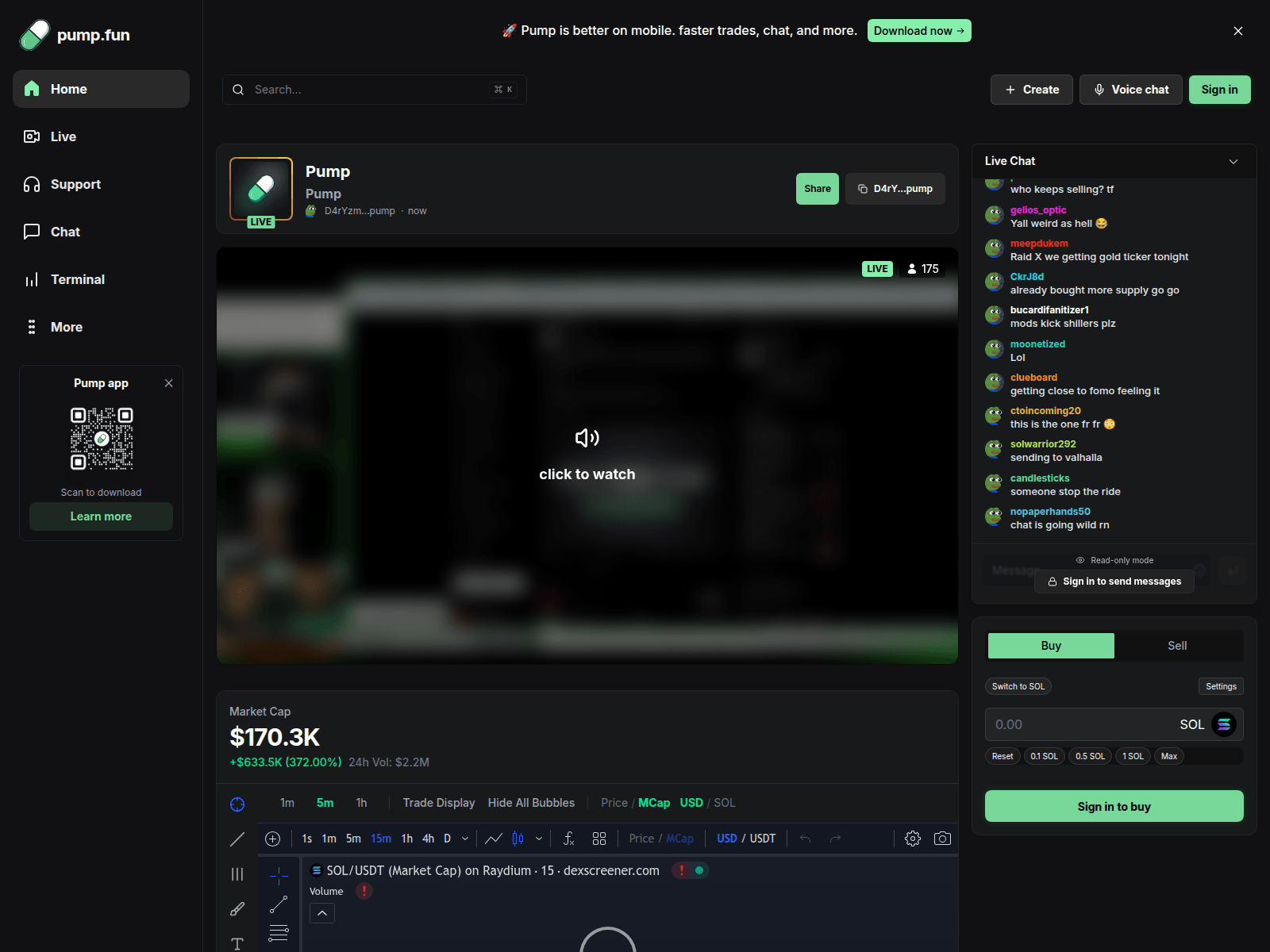 Screenshot of streamerspump.live