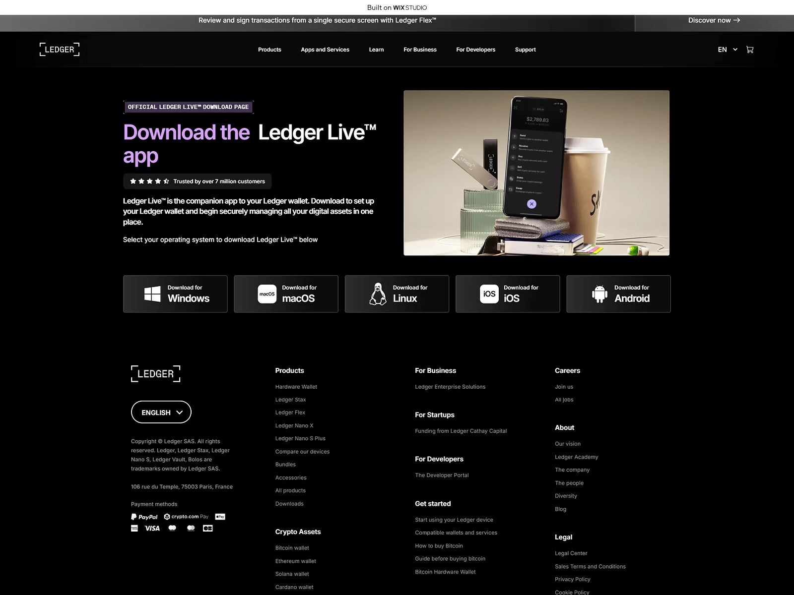 Screenshot of started-liveus.wixstudio.com