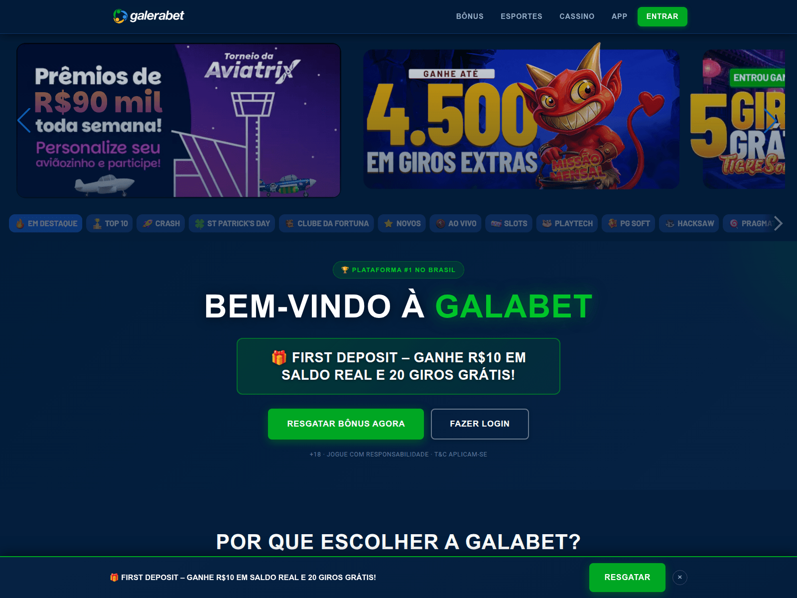 Screenshot of galabet-mobil-br.com