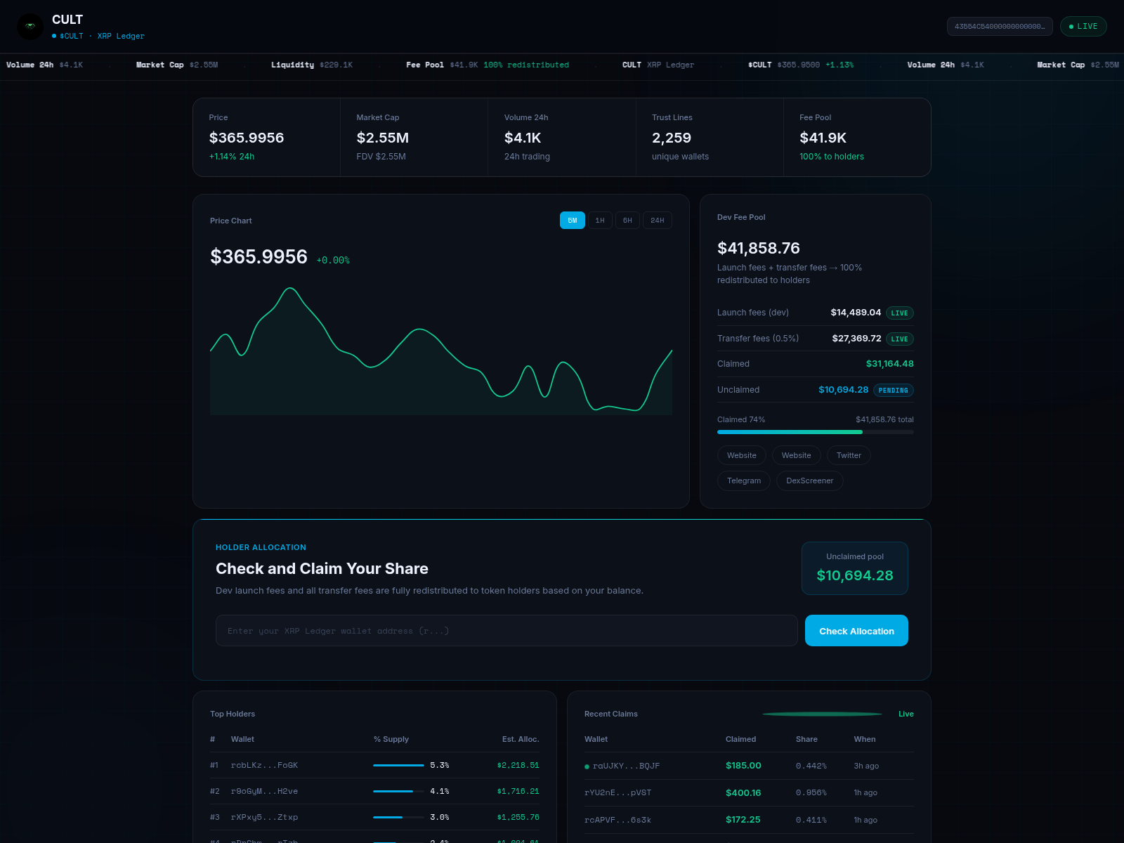 Screenshot of cultxrpl.com