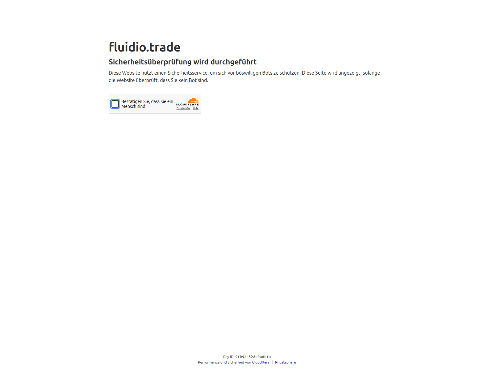 Screenshot of fluidio.trade