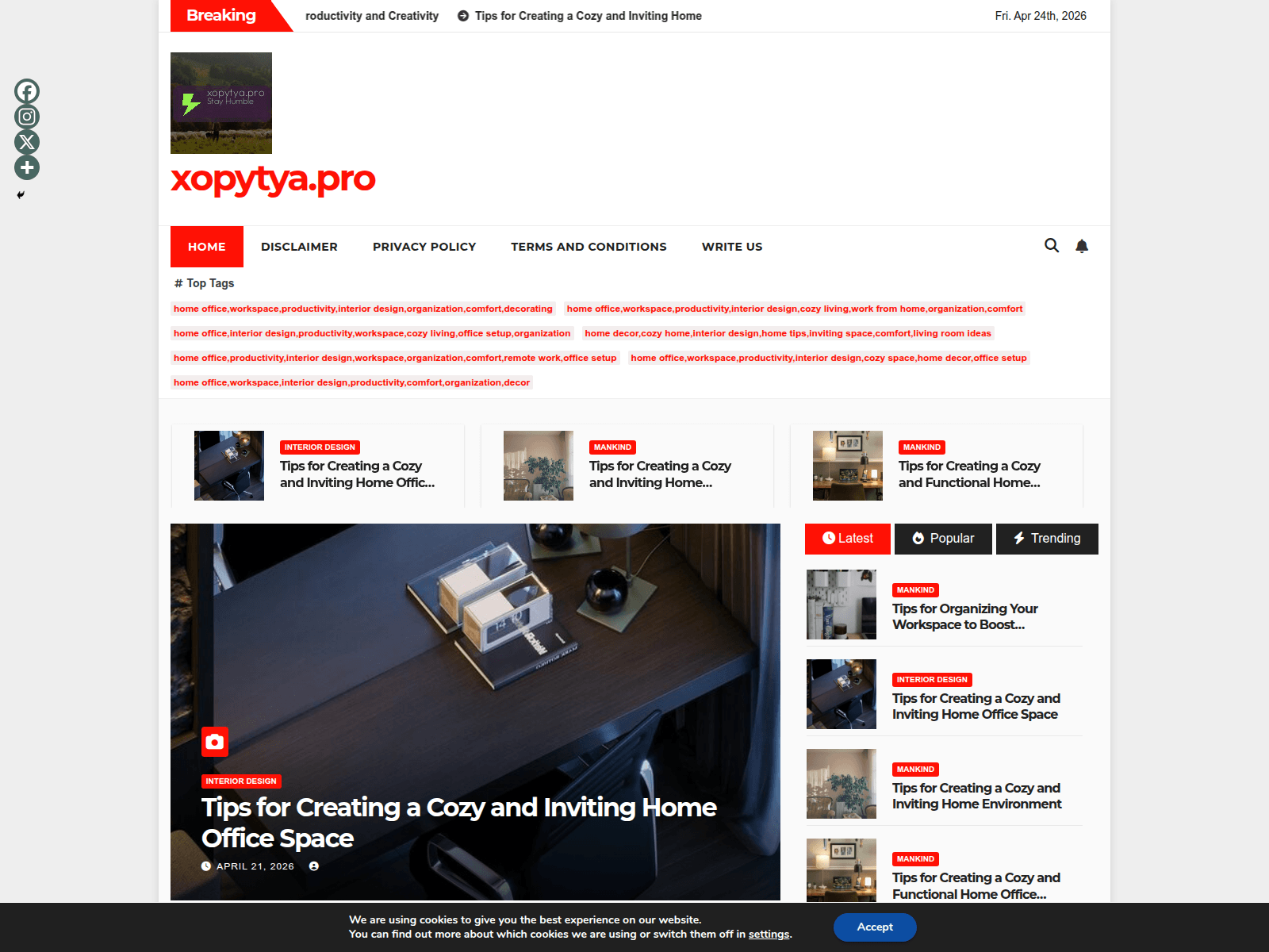 Screenshot of xopytya.pro