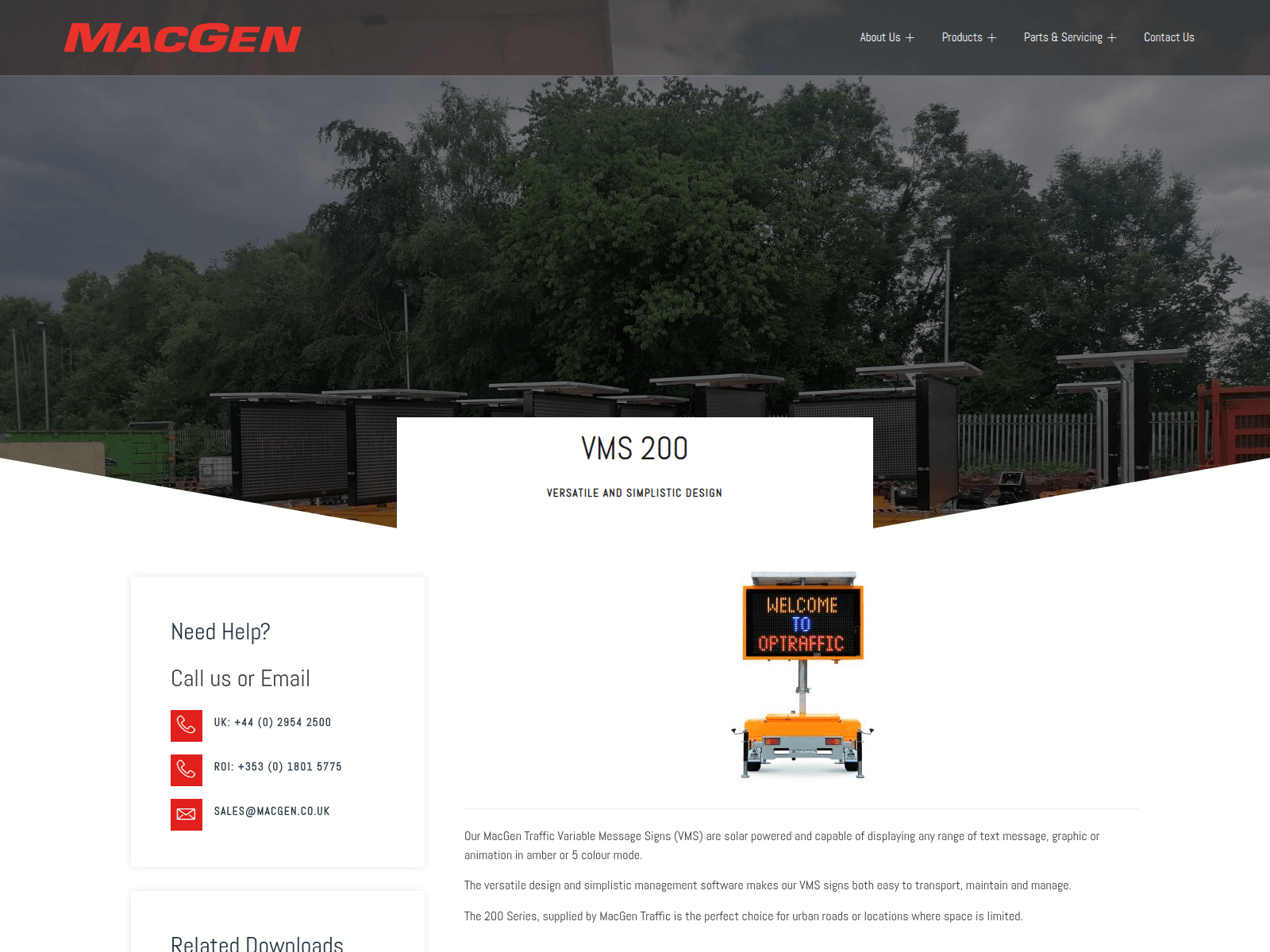 Screenshot of macgen.co.uk