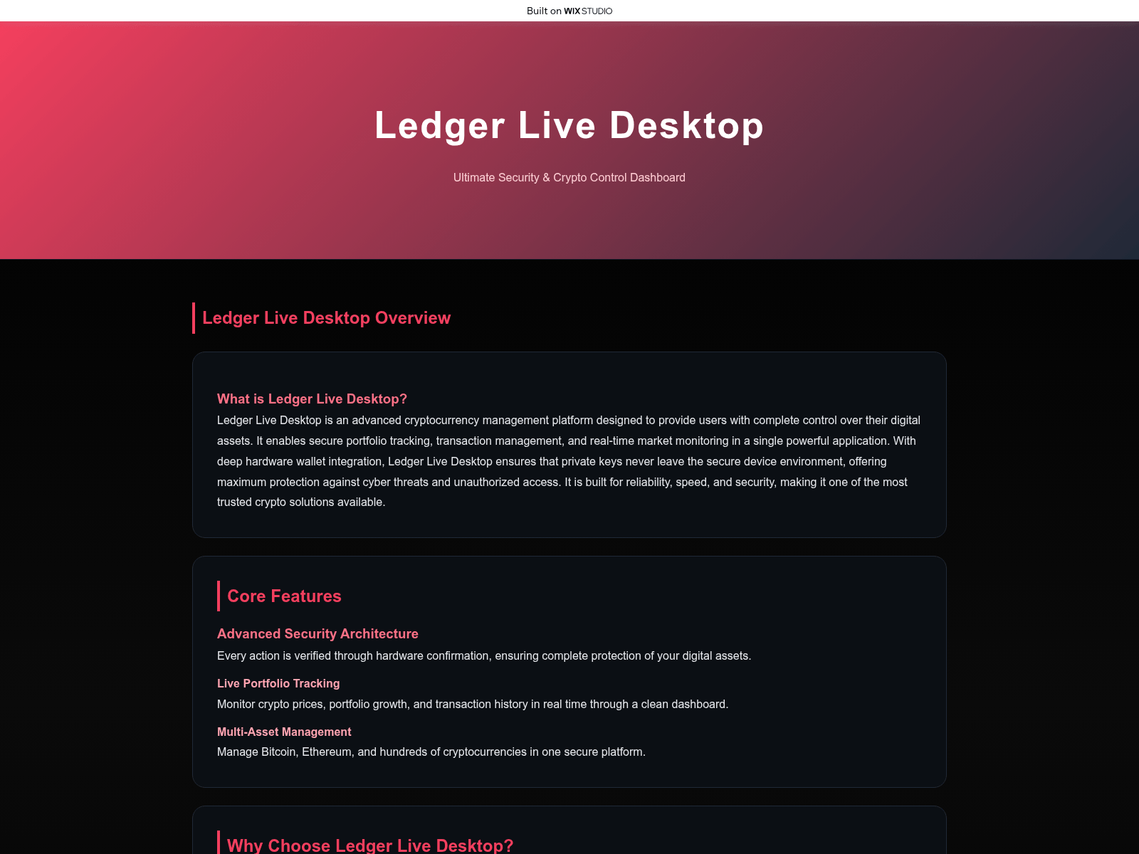 的截图 try-desktop.wixstudio.com
