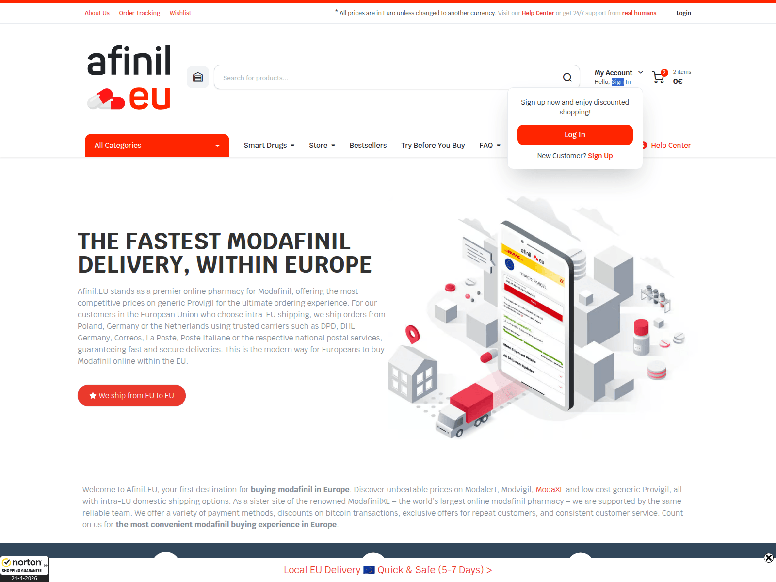 Screenshot von buyxarmodafinil.org