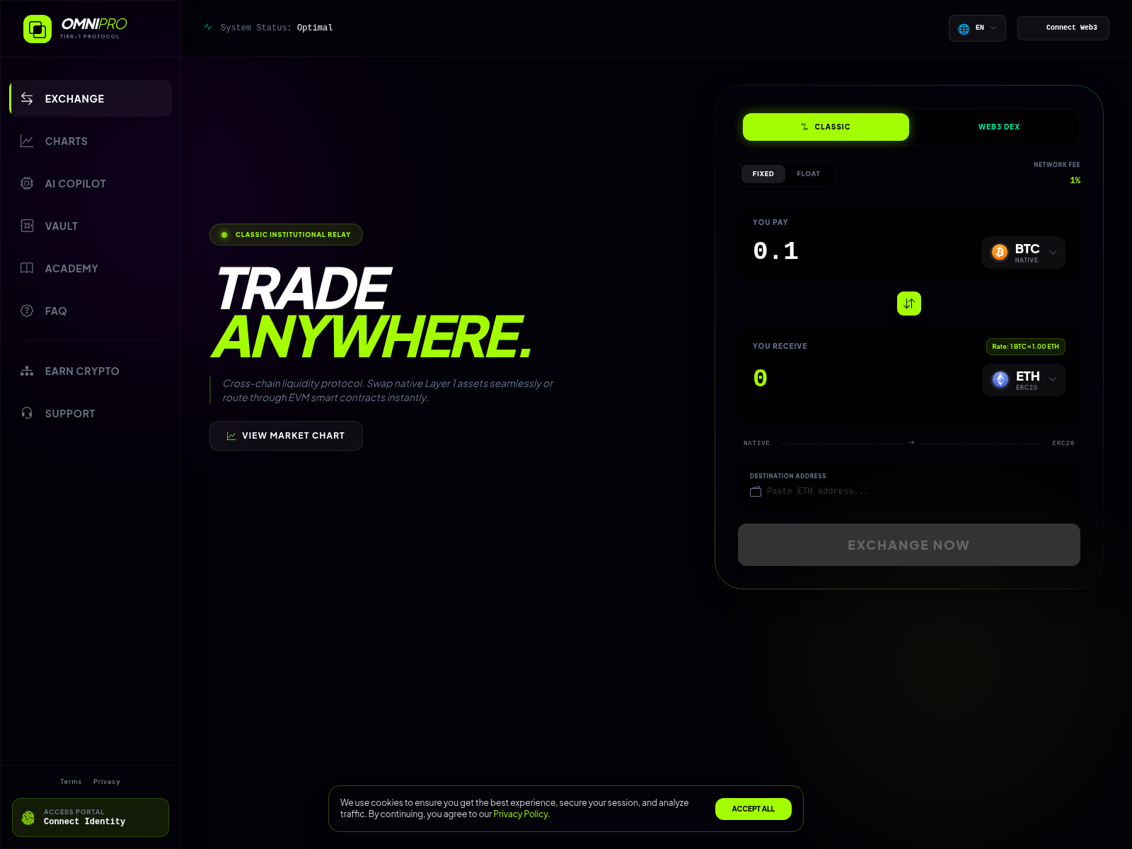 Screenshot of www.omniswap.top