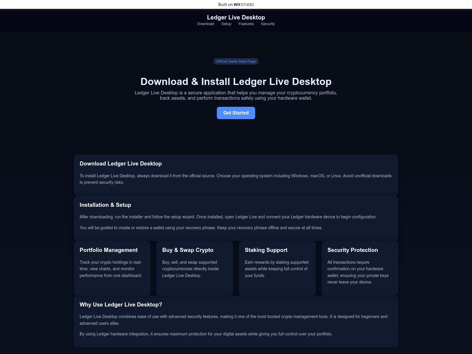 的截图 startlive-desktop.wixstudio.com
