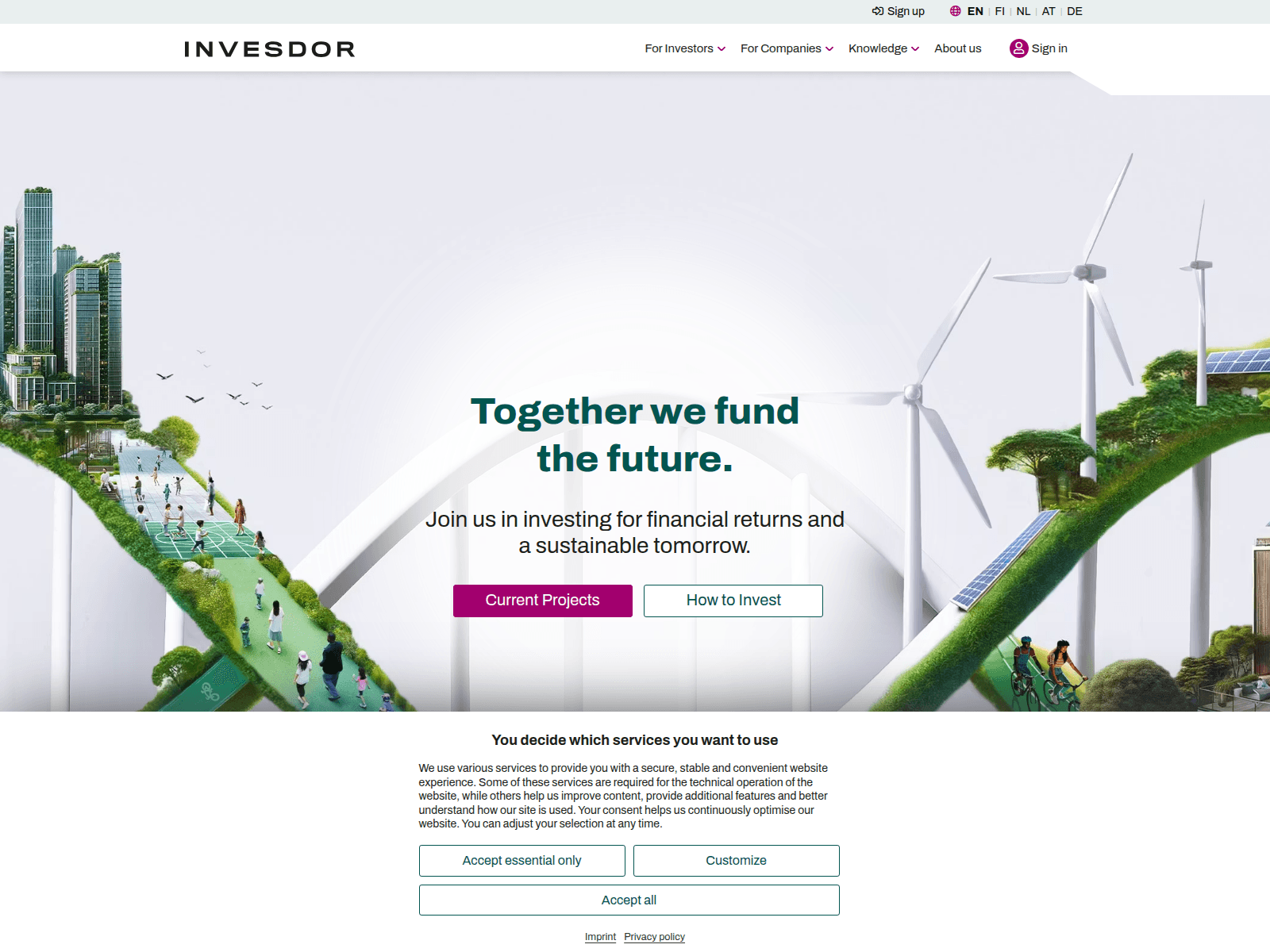 Screenshot of www.invesdor.com