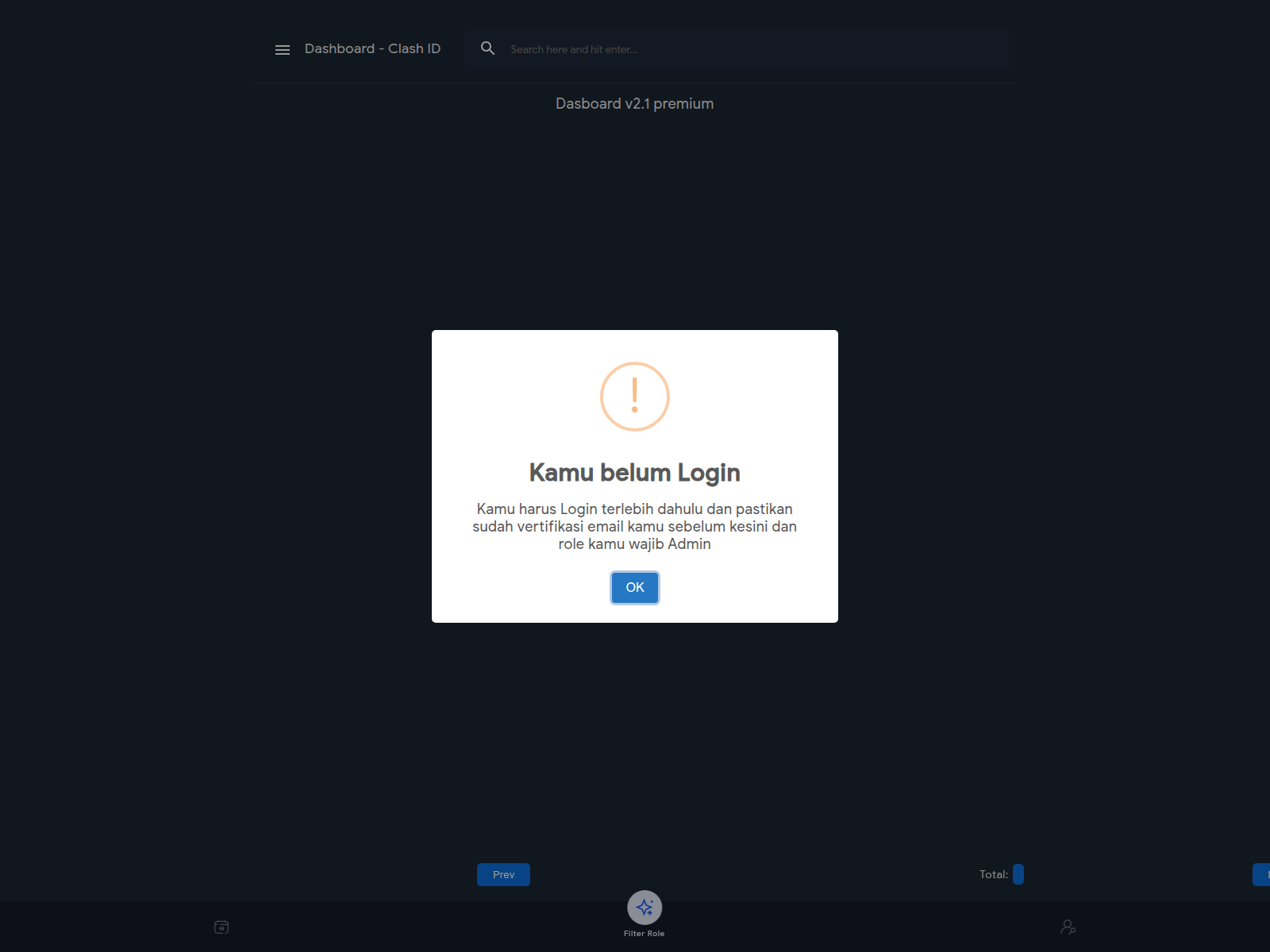Screenshot of dash.clash.id