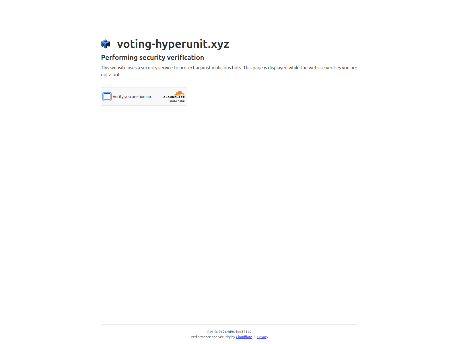 Screenshot of voting-hyperunit.xyz