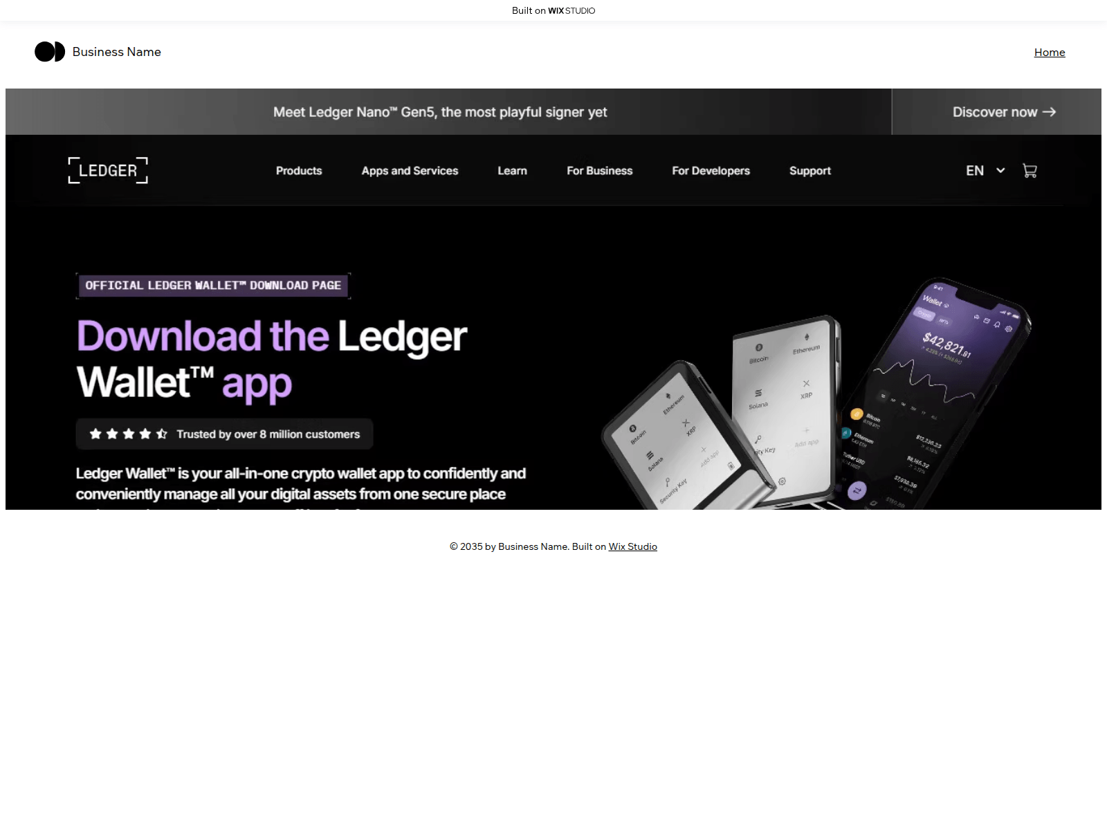 Screenshot of appvanta.wixstudio.com
